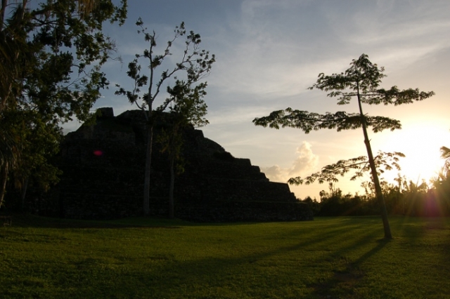 Piramides al atardecer